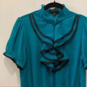 The Limited Turquoise Flowy Blouse